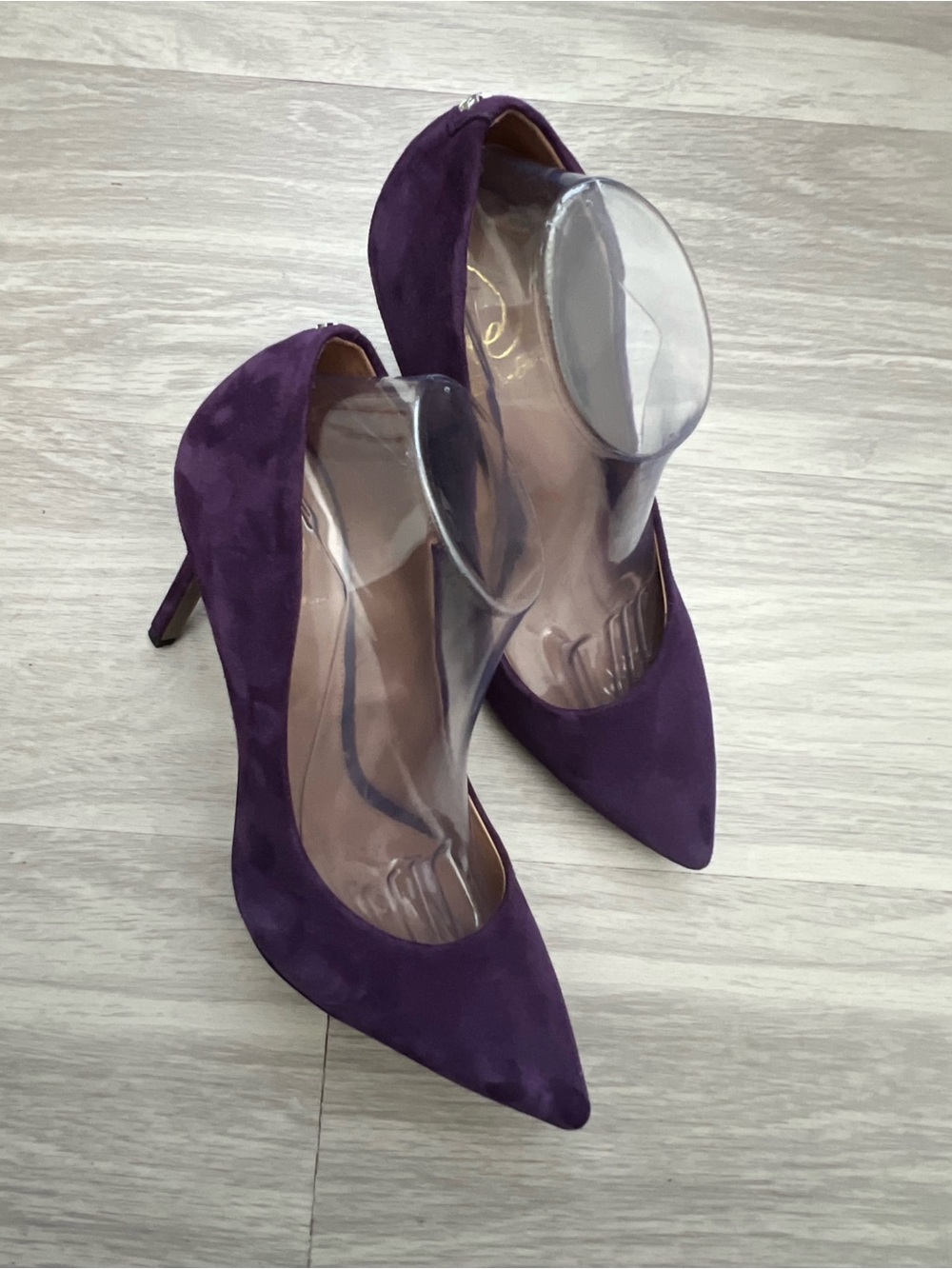 Sam Edelman Purple Suede Pointed Toe Stiletto Pumps Heels Size 10W